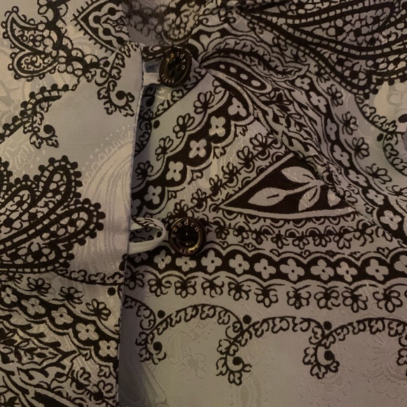 Sandro Blue Paisley Silk dress - Picture 5 of 7